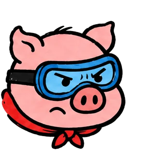 The pig grumpy